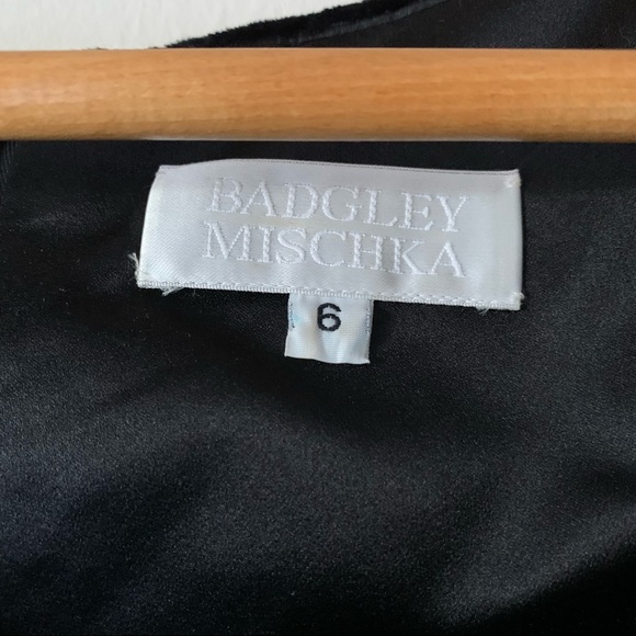 Vintage Badgley Mischka 90s black beaded evening gown - Picture 5 of 16